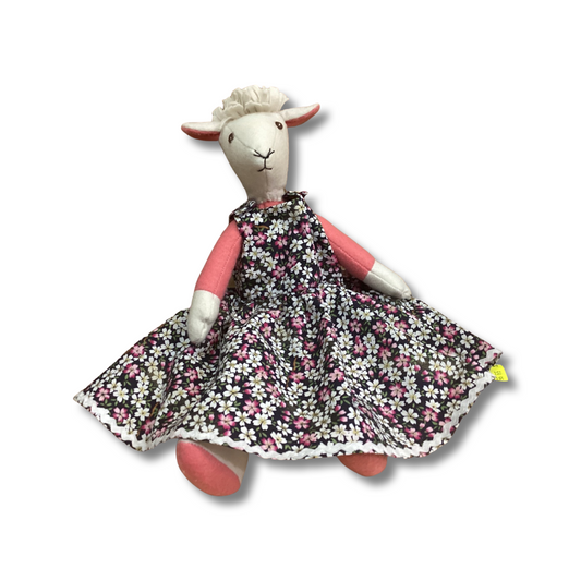 Australian Made Unique Felt Girl Sheep Toy