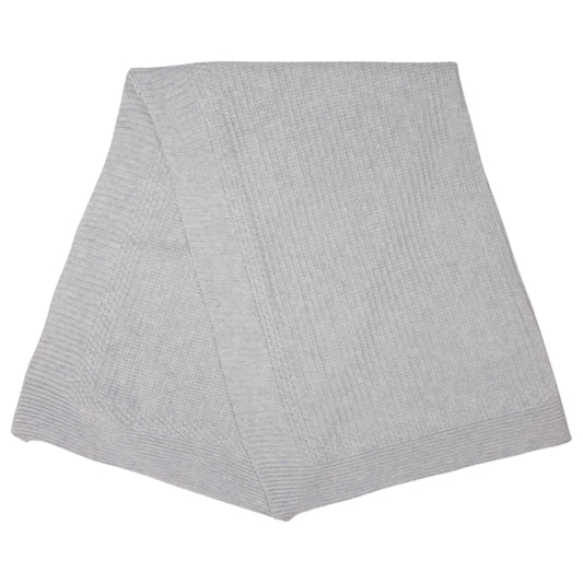 Textured Knit Marley Grey Blanket